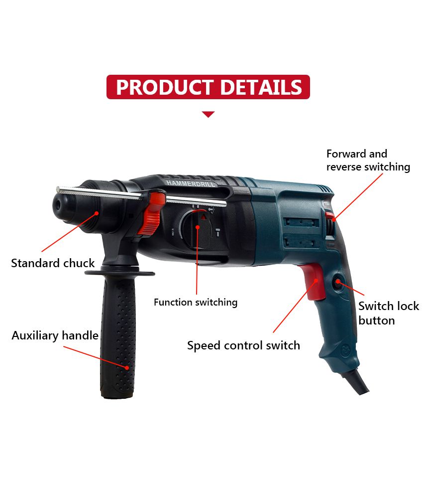 110/220V 800W Hammer Drill 110/220V 800W Hammer Drill