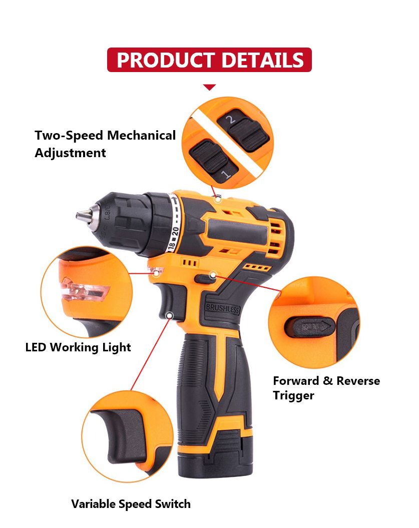 12V 35N·m Cordless Drill 12V 35N·m Cordless Drill
