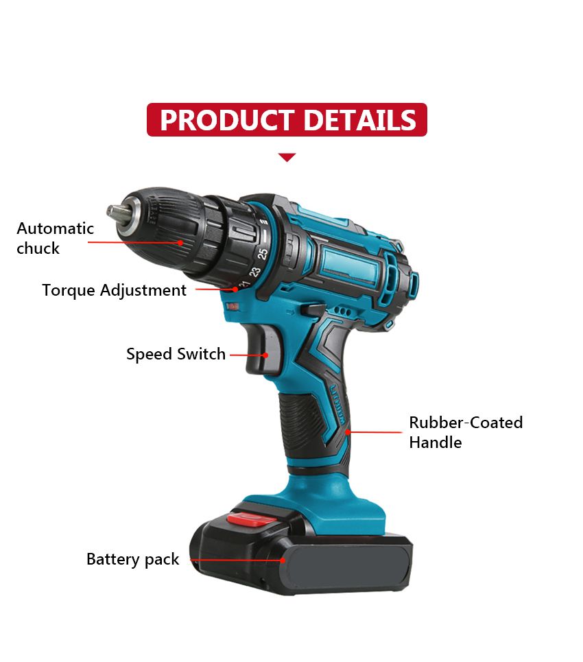 21V 42N·m Cordless Drill 21V 42N·m Cordless Drill
