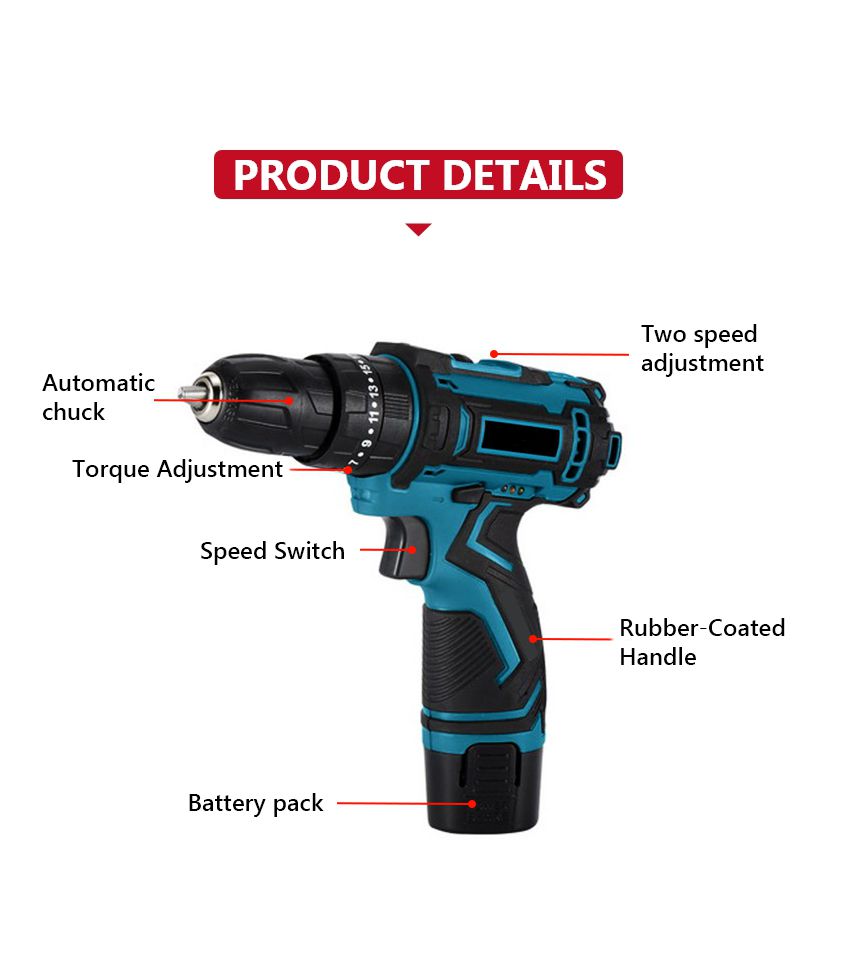 12V 30N·m Cordless Drill 12V 30N·m Cordless Drill