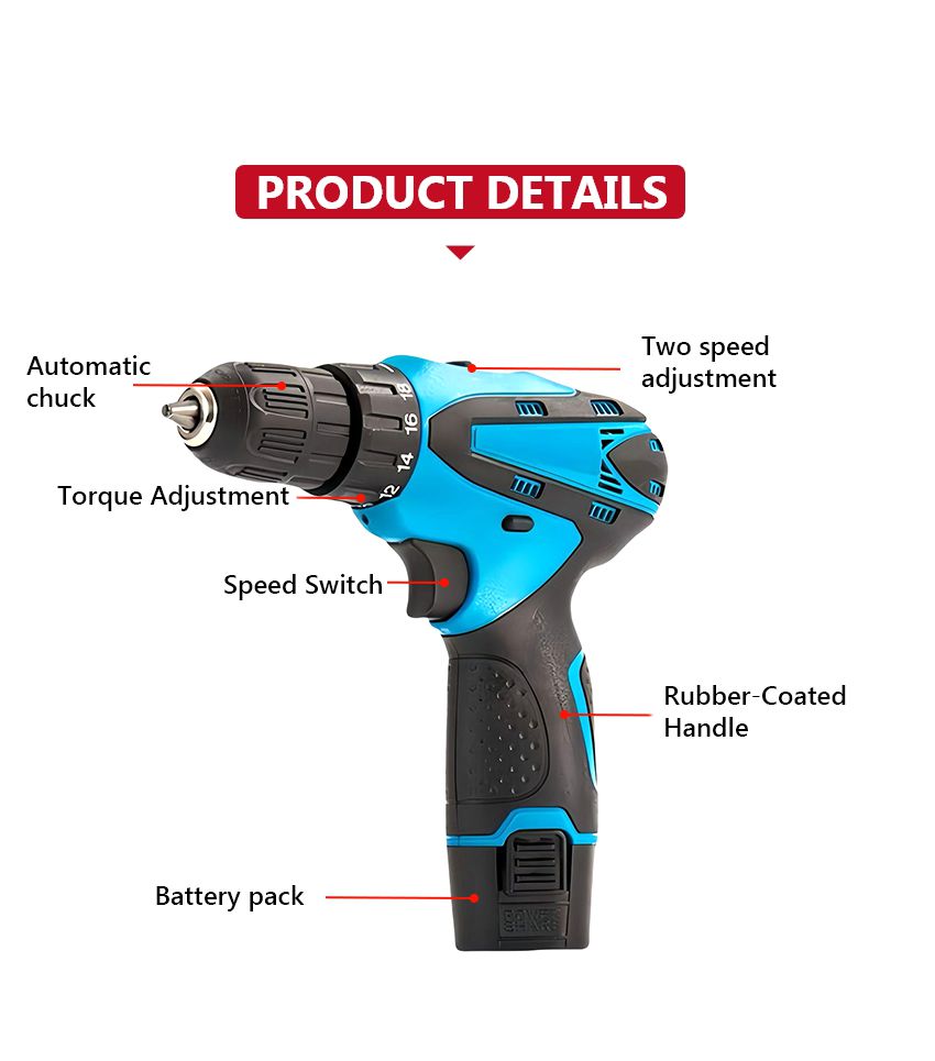 12V 32N·m Cordless Drill P10132 12V 32N·m Cordless Drill P10132