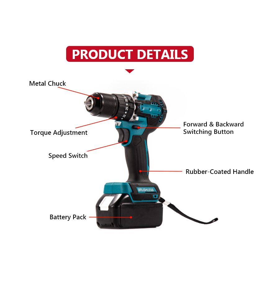 21V 35N·m Cordless Impact Drill P10136 21V 35N·m Cordless Impact Drill P10136
