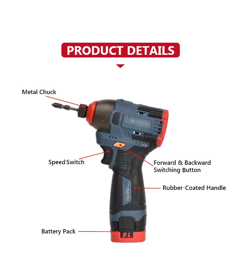 16.8V 200N·m Cordless Impact Driver P10607 16.8V 200N·m Cordless Impact Driver P10607