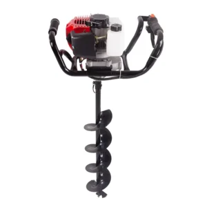 1.9HP Gasoline Earth Auger 40-300mm Drill Bits Portable Farming Digging Tool