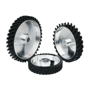 10″ 12″ 14″ Belt Grinder Abrasive Belts Contact Wheel 250 300 350mmx50mm Rubber Coated Wheel Bench Sander Parts