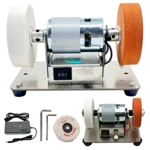 100W Variable Speed Electric Combination Disc Belt Sander with Micro Coarse Fine Polishing 110V 220V Home DIY Use