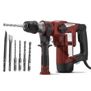 110V 3 in 1 Jack Hammer 220V Home Electric Pick High Power Concrete Breakers SDS Wall Demolition Rotary Hammer Impact Drill Set