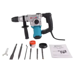 1200W Power Concrete Hammer Drill Electric 26mm Demolition Hammer Drill SDS Max Heavy Duty Rotary Jack Hammer