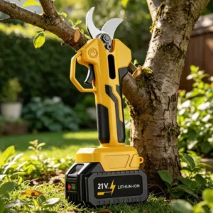 120W Cordless Power Shears for Commercial Landscaping Work Durable Brushless Lithium Ion Pruner