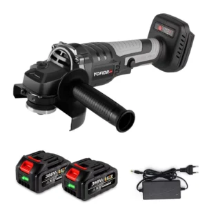 125MM Brushless Electric Angle Grinder 20000RPM Cordless Rechargeable Handheld Cutting Polishing Tool Battery