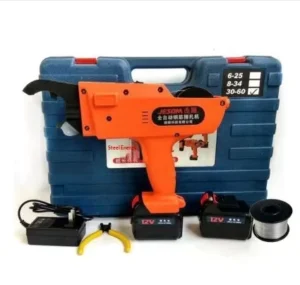 12v Automatic Rechargeable Lithium Battery Electric Rebar Binding Machine with Grip Head and Steel Wire Tying Tool