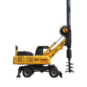 15 Meters Hole Drilling Rig Earth Auger with Pump and Gear Diesel Powered Max.100m Depth for Ore Drilling
