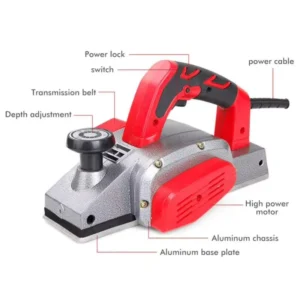 1600W Portable Mini Wood Planer Professional Power Tools for Household Woodworking Electric Hand Planer