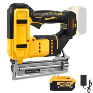 18 Gauge Industrial Cordless Brad Nail Gun 20V Brushless Battery Powered 8.0Ah 2 in 1 Dual Modes 1 1.75 Inch Nail Length DIY