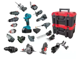 18 in 1 Plastic Box Power Tools Set Kit Electric Drill Jigsaw Sander Reciprocating Saw Oscillating Tool Combo Kit