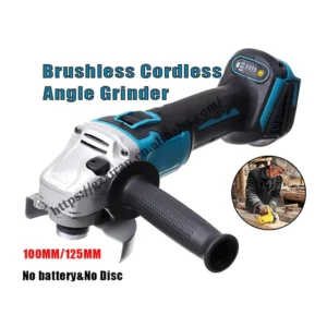 18V 100/125mm Grinding Tools Electric Cordless Brushless Angle Grinder With Lithium Battery