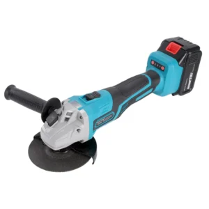 18V Cordless Brushless Angle Grinder with LED Light 4 Inch 9000RPM Electric Power Grinder for Metal Wood Cutting Polishing