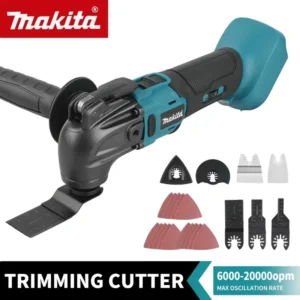 18V Li ion Brushless Quick Release Oscillating Tool Multi Functional Electric Trimmer Compatible with Makita