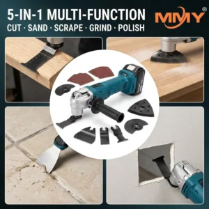 18V Quick Release Oscillating Tool 6 Speed Cordless Multi Vibration Functional Tool Renovator Electric Trimmer Shovel