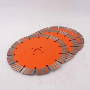 190/210/230mm Sintered Grooved Circular Diamond Saw Blade Used for Cutting Concrete and Sandstone Walls