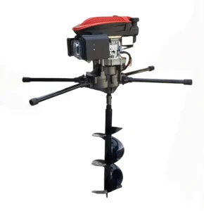 196CC 4 Stroke High Power Gasoline Earth Auger Agricultural Hole Digger for Orchard Planting Pile Driving