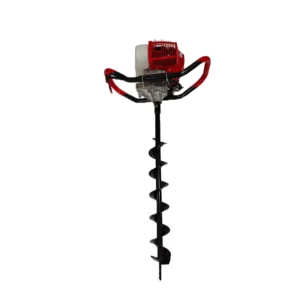 2 Stroke Gasoline 52cc Petrol Powered Industrial Professional Earth Auger Drill Machine for Drilling Holes in Gardens and Farms