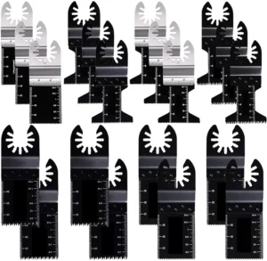 20 Quick Release Bi metal Oscillating Multi Tool Oscillating Saw Blades for Plastic Metal Wood