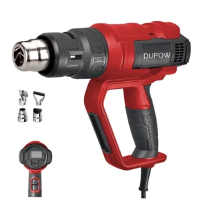 2000W Dual Temperature Settings Digital Heat Gun Kit for Crafts Shrink Wrapping Tubing Paint Removing