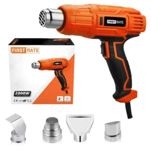 2000W Dual Voltage 220V 110V for Nozzles Electric Hot Air Gun Featuring Digital Temperature Control for Shrink Plastic