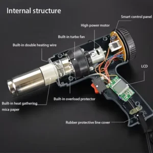 2000W Temperature EU Plug Adjustable Digital Display Handheld Heat Gun