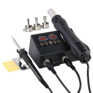 200W-500W Pistol Grip Temperature Controlled Digital Display Hot Air Gun Soldering Iron 100-500C 6s Heat Up Cell Phone BGA