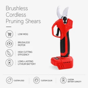 20V Brushless Cordless Electric Pruning Shears Rechargeable Lithium Battery Industrial Grade 18mm Cutting Capacity Ambidextrous