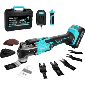 20V Cordless Oscillating Multi Tool Kit with 6 Variable Speeds 3° Oscillation Angle for Cutting Scraping Sanding