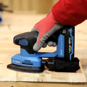 20V Lithium Cordless 140X140X80mm Palm Sander with Battery and Charger