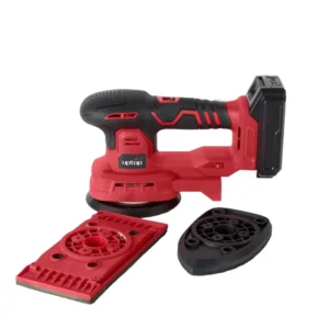 20V Lithium Cordless Palm Sander with Battery and Charger Dual Action Polisher Orbital Buffer Sander