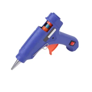 20W Industrial Grade Electric Mini Hot Melt Glue Gun with 7mm Glue Sticks Single Temperature for Home & DIY Use