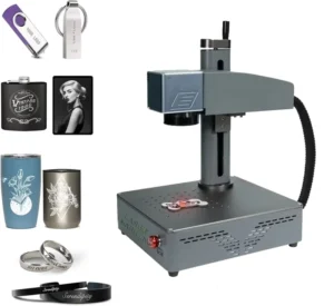 20W Portable Fibre Laser Engraving Machine Credit Card Fiber Laser Making Marker Printer Machine for Steel Metal Jewelry Cutting
