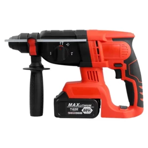 21V 3Ah Lithium Battery 1500W Brushless Motor Electric Hammer Drill Perforator Rechargeable Cordless Rotary Hammer Impact Drill
