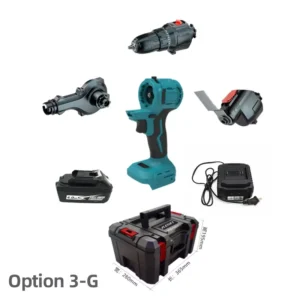 21V Brushless 8in1 Multi function Chainsaw Cordless Impact Drill Wrench Screwdriver Jigsaw in One Power Tool Combination Set