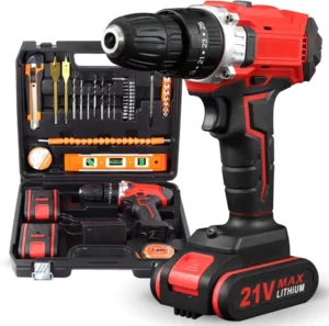 21V Brushless Cordless Industrial Grade Adjustable Torque Dual Speed Lithium Battery Drill