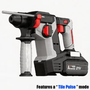 21V Brushless Power Hammer Drills Tile Pulse Mode High Power Professional Construction Power Tool Kit