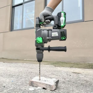 21V Cordless Brushless Rotary Hammer Drill 28mm Demolition Breaker Hammer with 4550 BPM