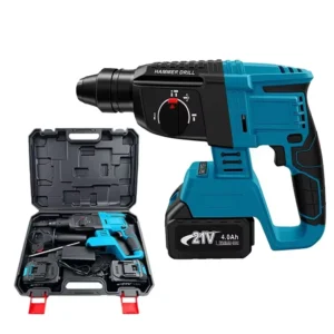 21V Cordless Electric Drill Heavy Duty High Power Lithium Battery Dual Purpose Impact Hammer Brushless for Rotary Hammers