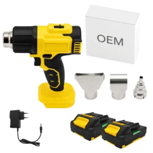 21V Cordless Heat Gun 550°C Dual Li ion Battery Lightweight Custom Logo Color Box