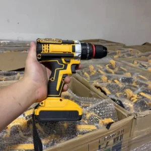 21V Cordless Impact Drill with Variable Speed 10mm Chuck Keyless Professional Hammer Drill