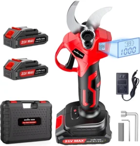 21V Electric Shears Secateurs Fruit Tree Pruning Shears Scissors Charging Power Garden Lithium Battery Shears