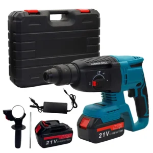 21V High-Power Brushless Lithium-Ion Electric Hammer Household Cordless Impact Drill Concrete Three-Function Construction Site