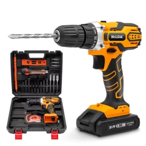 21V Household Electric Drills Li ion Battery Cordless Hammer Drill With Impact Hammer Function Power Drills