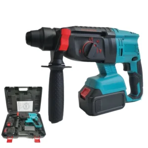 21V Li ion Battery Operated Rotary Electric Concrete Hammers Cordless Drill Set Demolition Power Breaker Hammer Machine