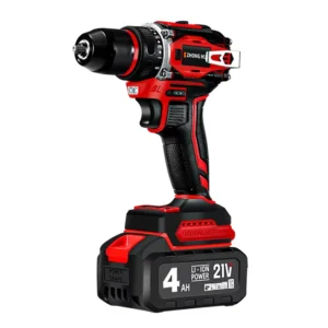 21V Lithium Battery Brushless Electric Drill Dual-Speed Household Cordless Screwdriver Impact Rechargeable Drill